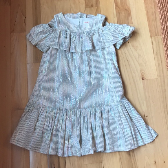 Girls Cat & Jack cold shoulder dress - Picture 1 of 4
